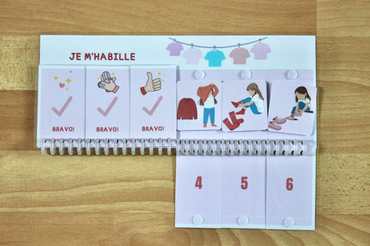 Séquentiel habillage fille