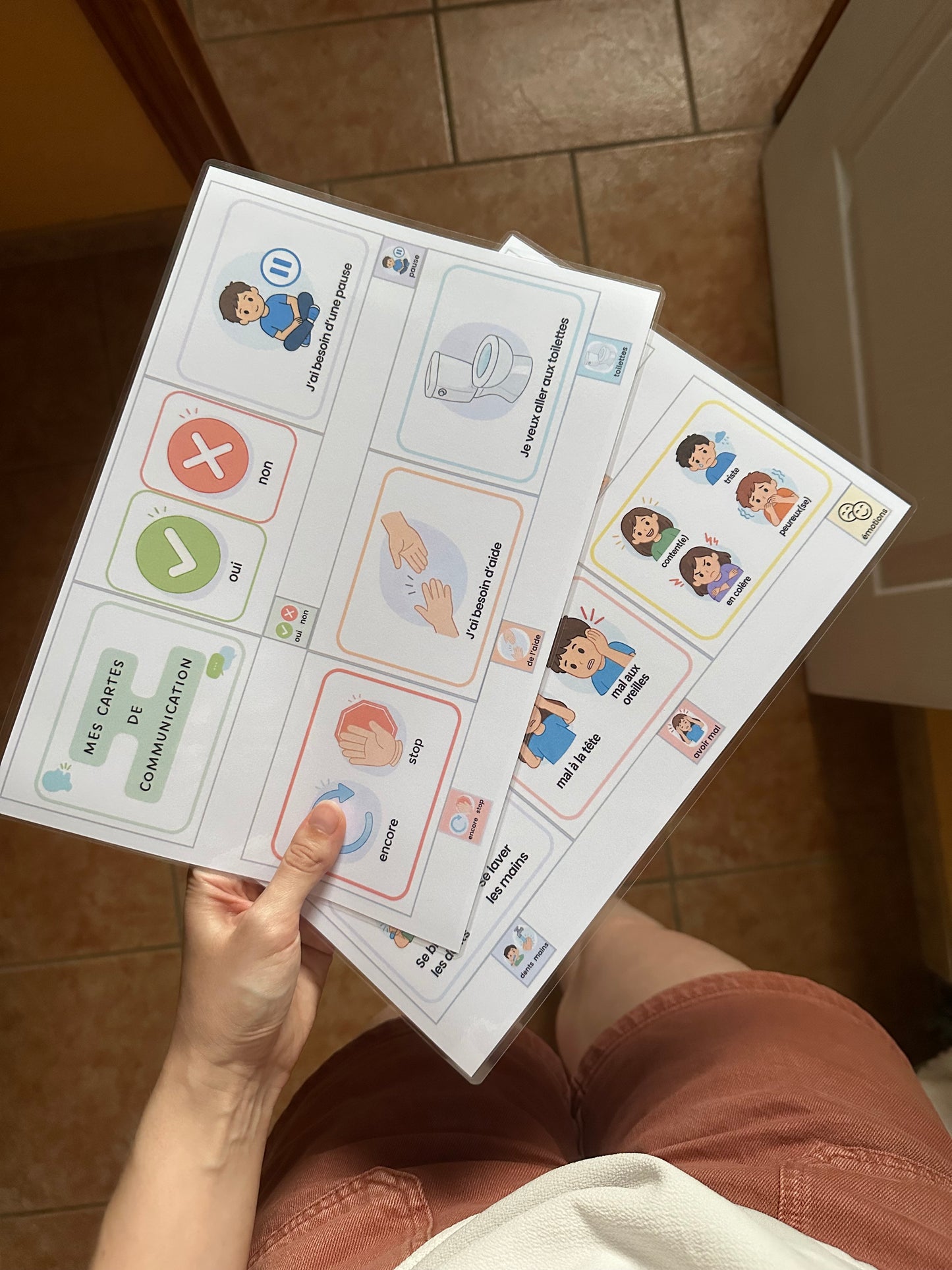 Mes cartes de communication