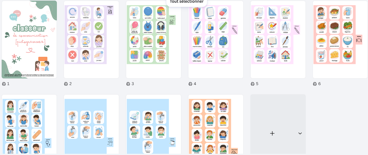 Classeur de communication à imprimer